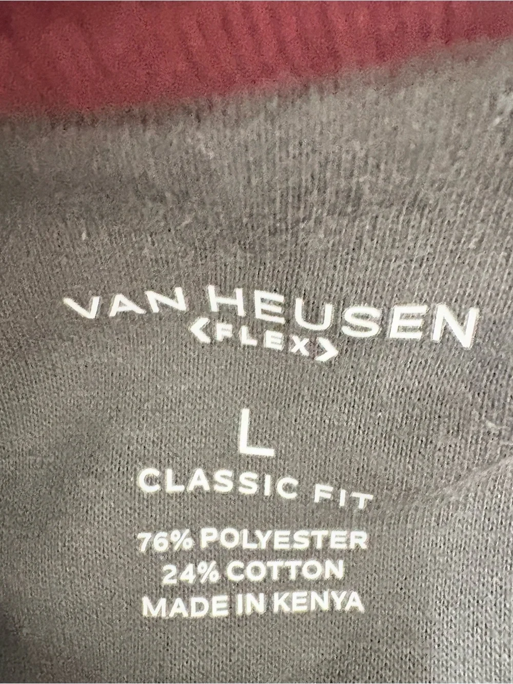 Van Heusen Men's Burgundy Quarter-Zip Sweater